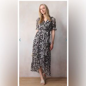 Lauren Conrad Ruffled Wrap Maxi Dress